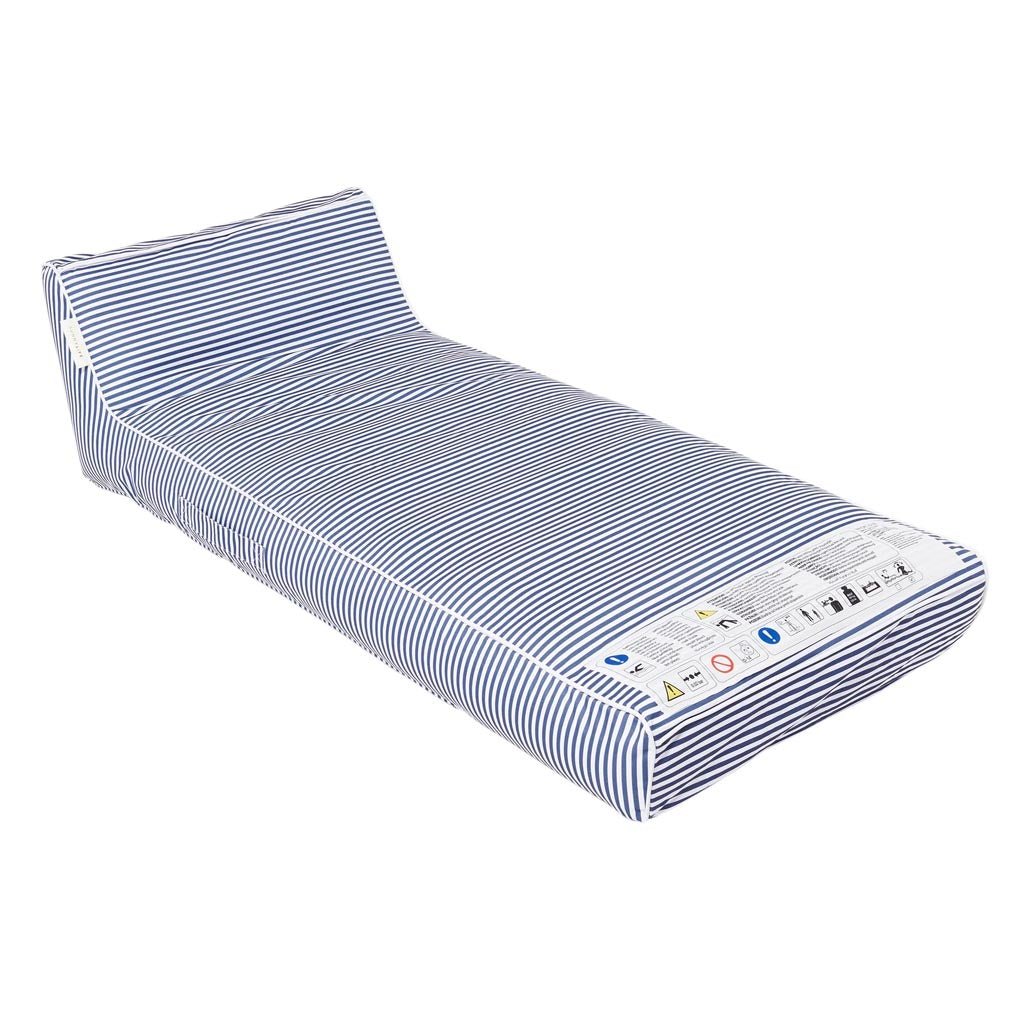 SunnyLife | Luxe Lie-On Lounger Float Le Weekend Navy - Cove. Beach Essentials
