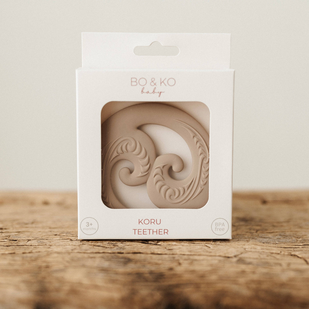 BO &amp; KO | Koru Teether | Latte