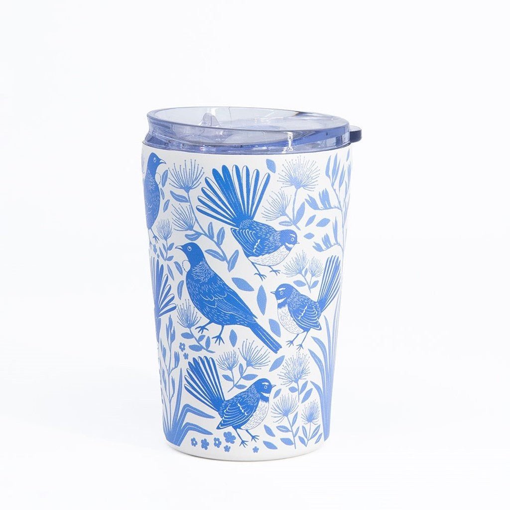 100% New Zealand Birdsong Blues Coffee Cup - Large - Cove. Beach Essentials