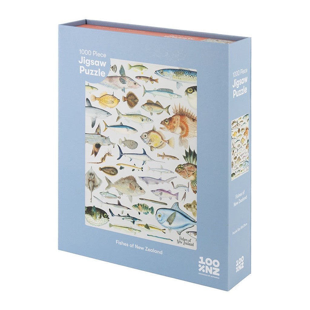 100% New Zealand Fishes of NZ 1000 Piece Jigsaw Puzzle - Cove. Beach Essentials