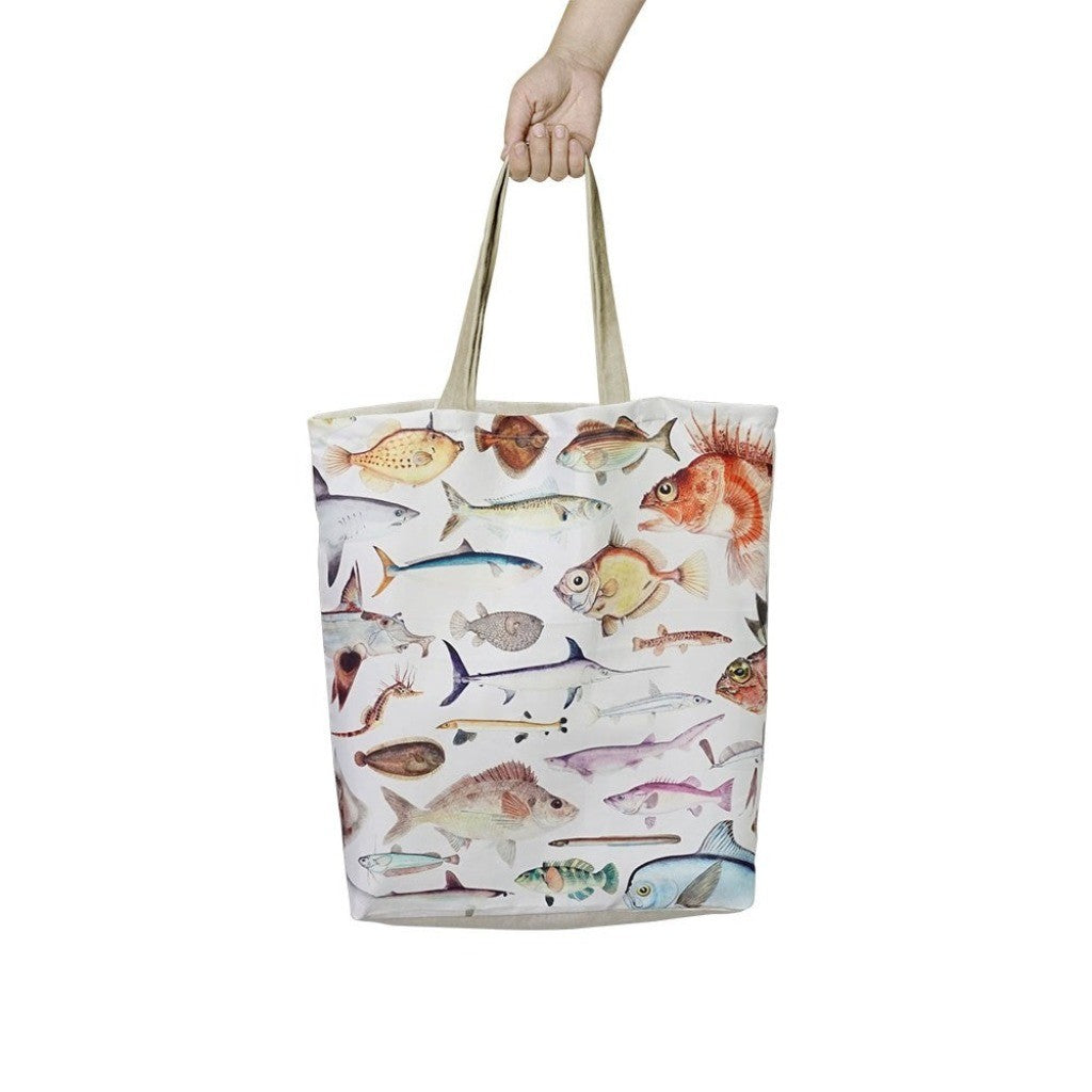 Fishes of New Zealand Shopping Bag carried