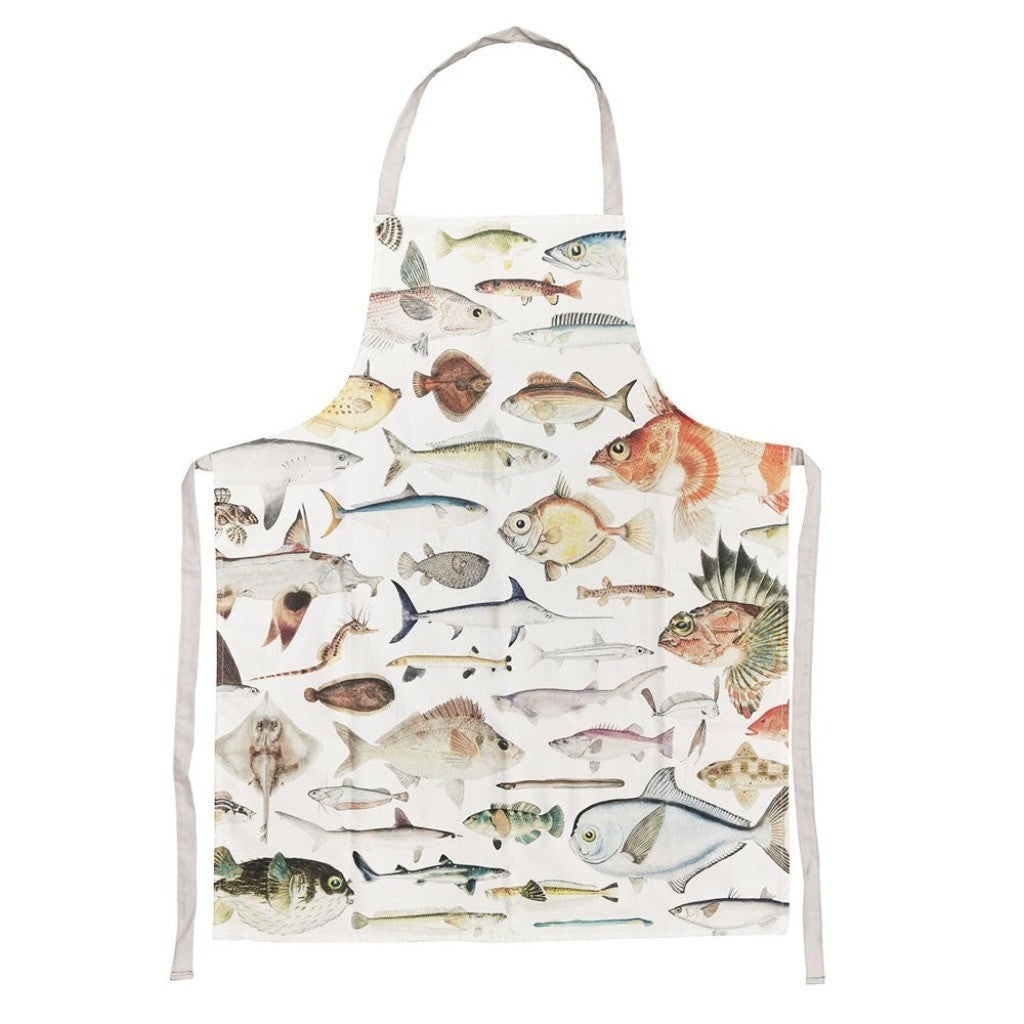 Fishes of NZ Apron on white