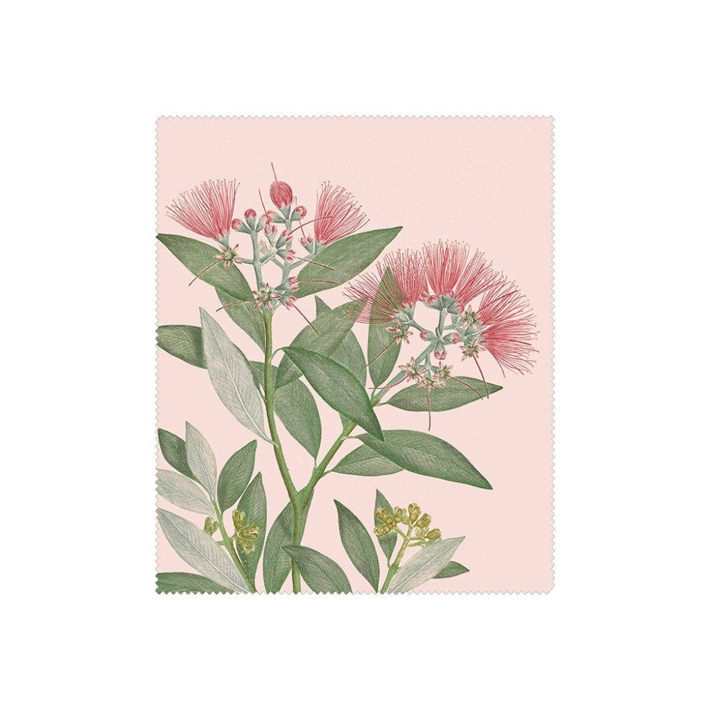 Vintage Botanical Pohutukawa Lens Cloth design