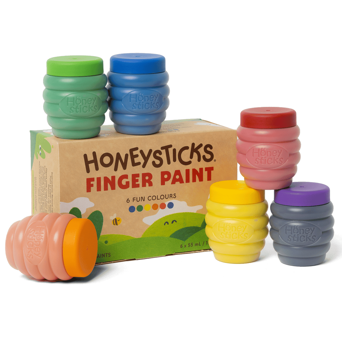 Honeysticks | Finger Paints 6pk 55ml test