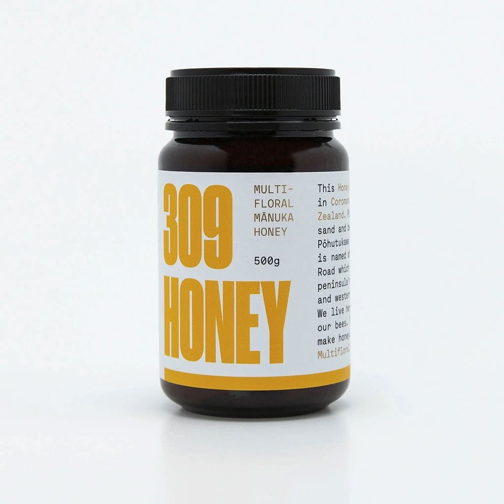 309 |Multifloral Honey 100+ MGO 500g - Cove. Beach Essentials