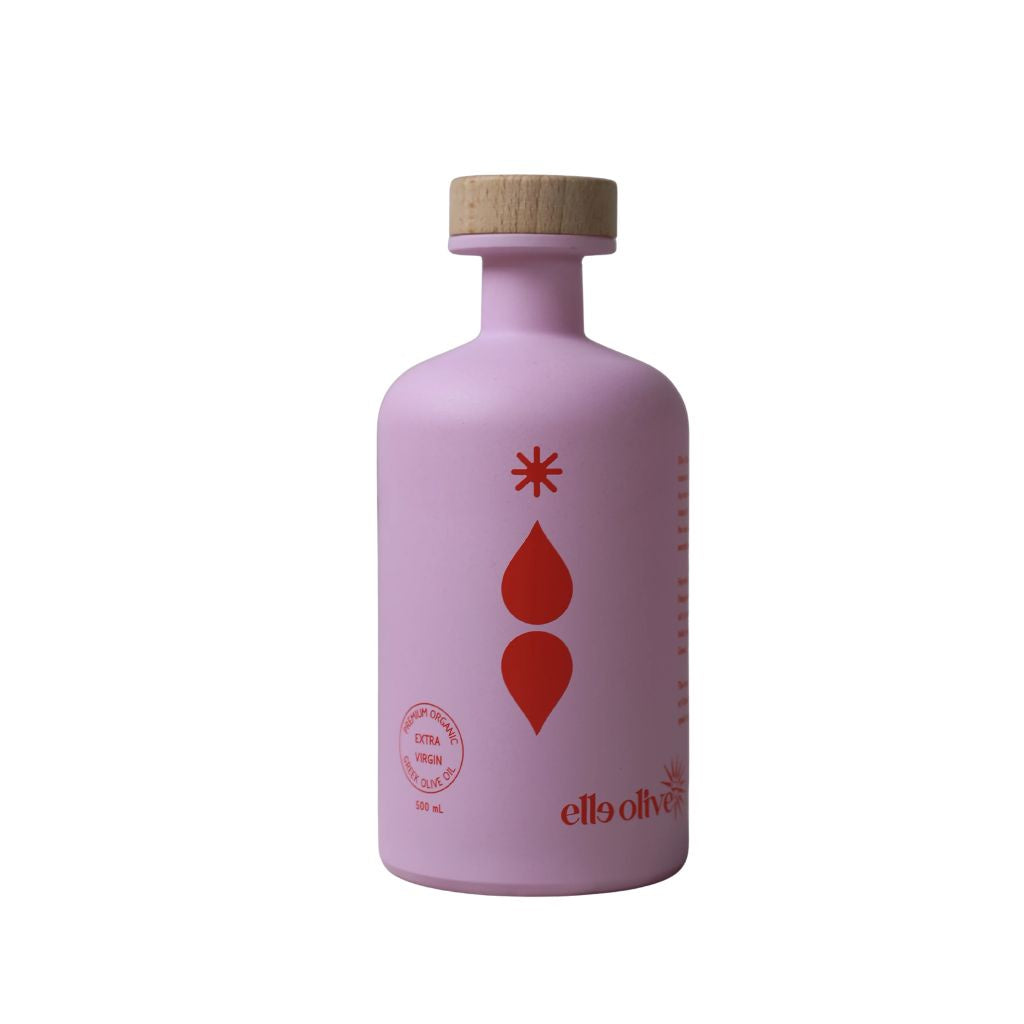 500ml Extra Virgin Greek Olive Oil - Pink | Elle Olive