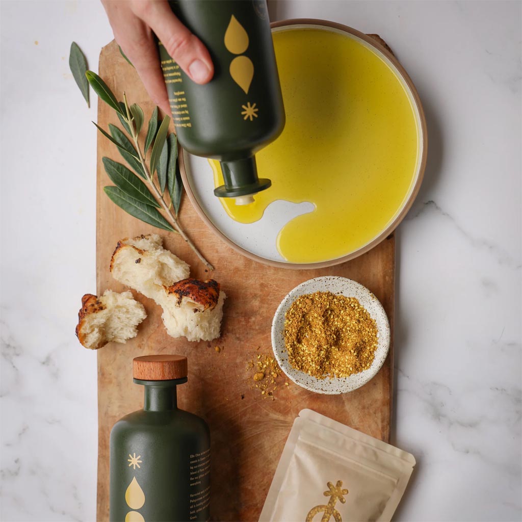 500ml Extra Virgin Greek Olive Oil - Green | Elle Olive