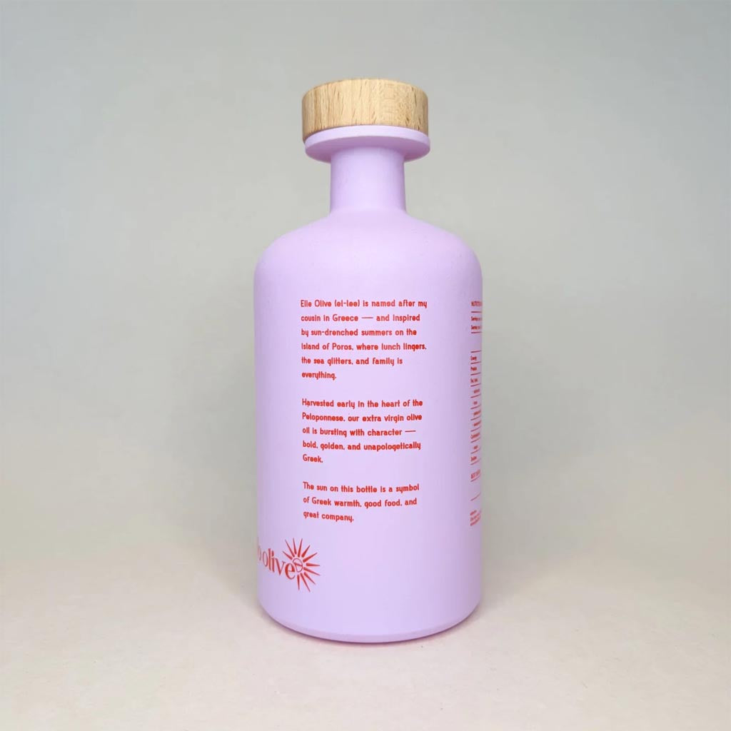 500ml Extra Virgin Greek Olive Oil - Pink | Elle Olive
