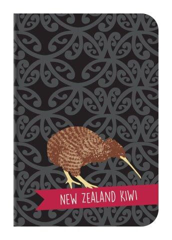 Antics | A6 Notebook Kiwi Maori Art Black