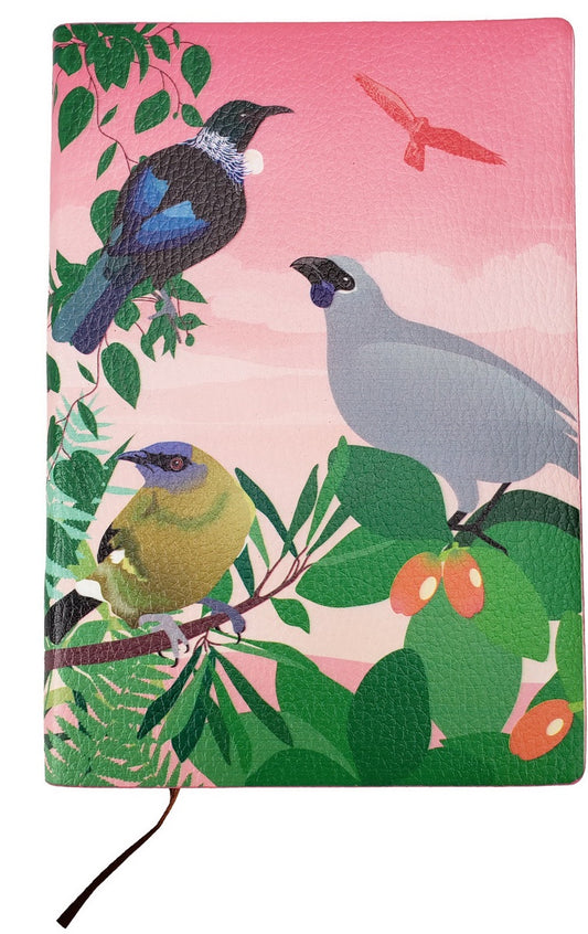 Antics | Native Birds Pink A5 Notebook