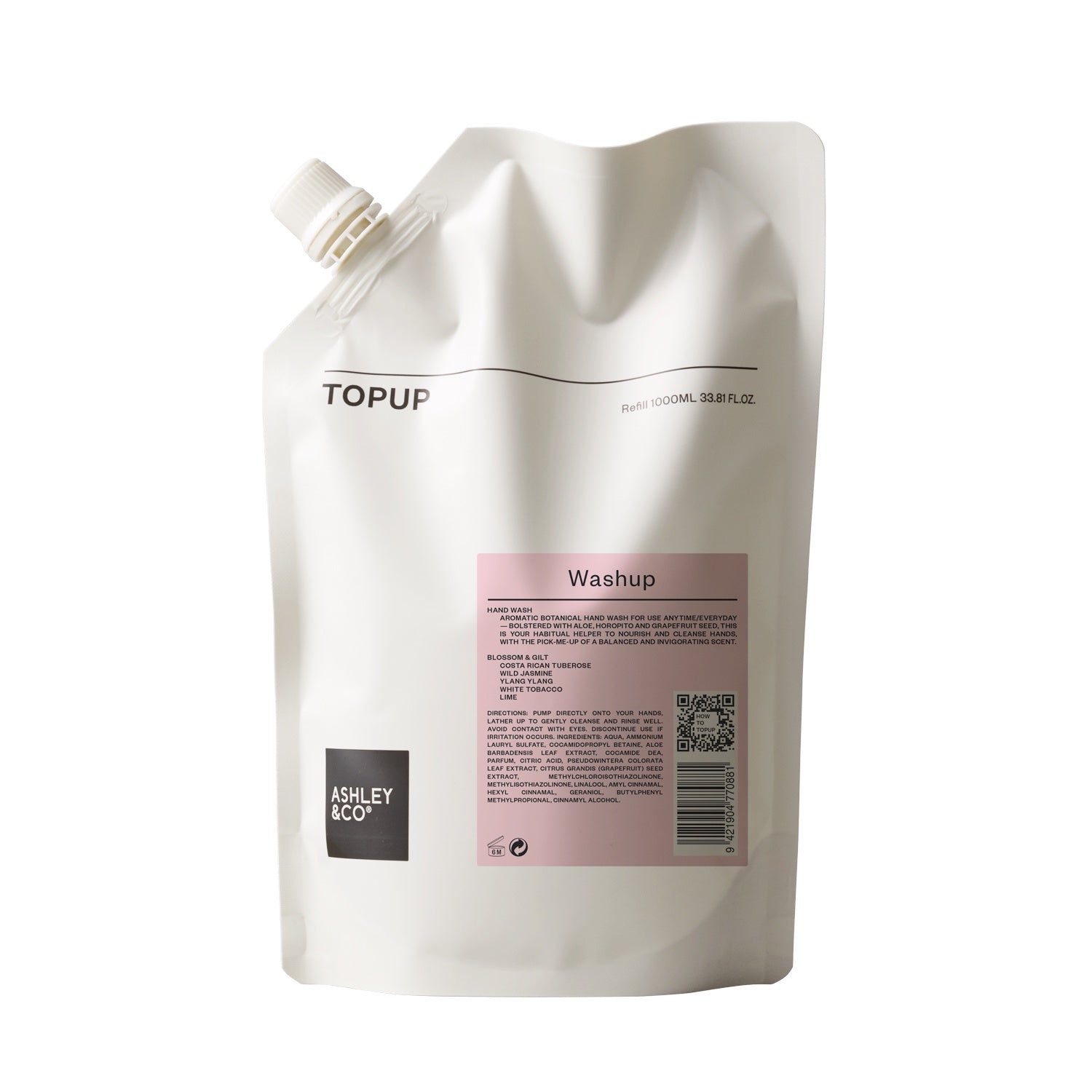 Ashley & Co | WashUp Topup - Blossom & Gilt 1 Litre
