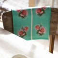 Ali Davies | Tea Towel - Vintage Rose Kitchen Green