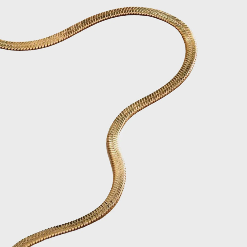 Queen of the Foxes | Necklace - Herringbone – Gold