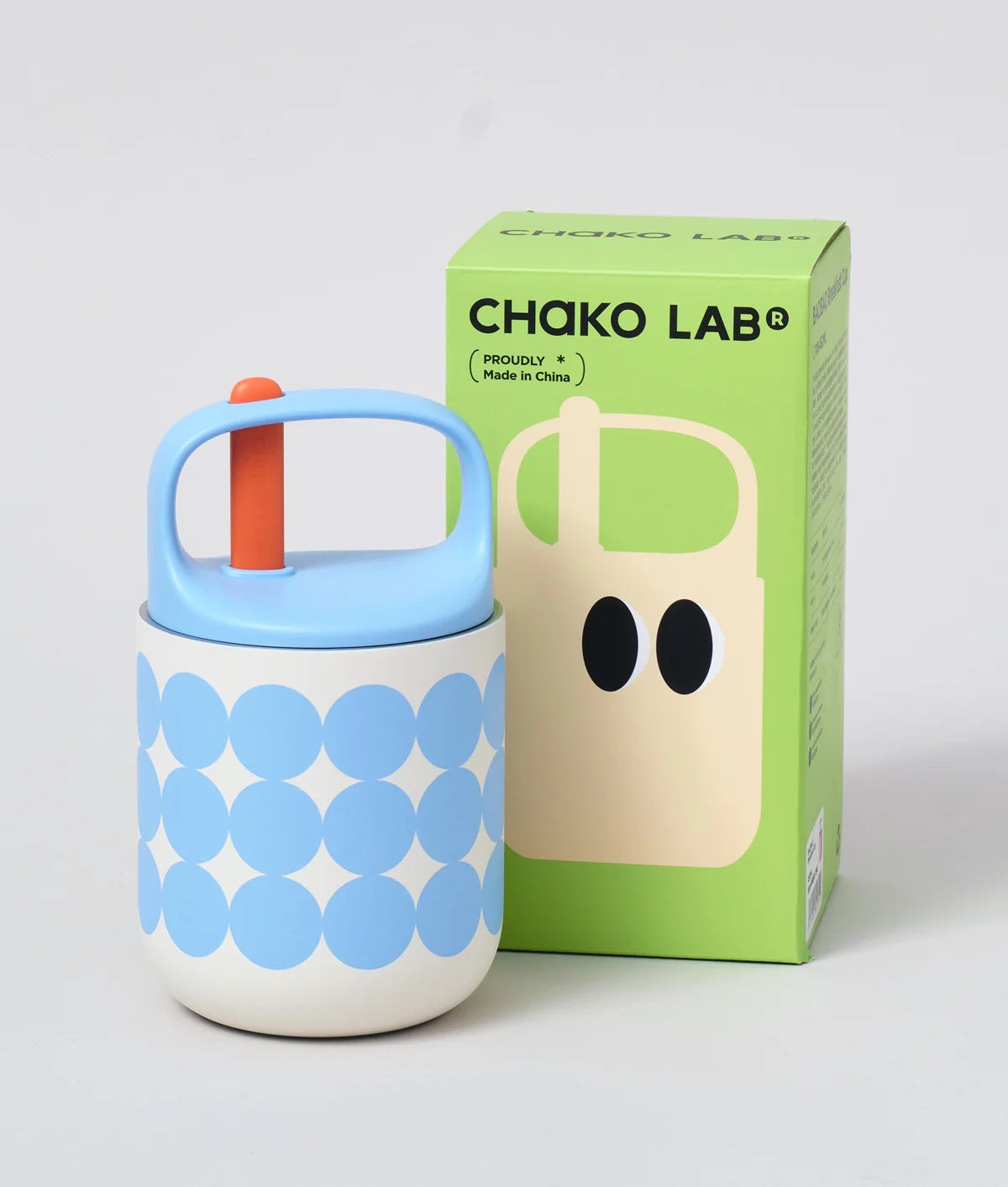Chako Lab | Bao Bao Cup 450ml - White/Blue