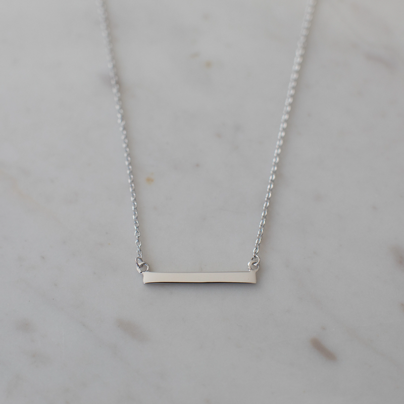 SOPHIE | Bar Necklace - Silver