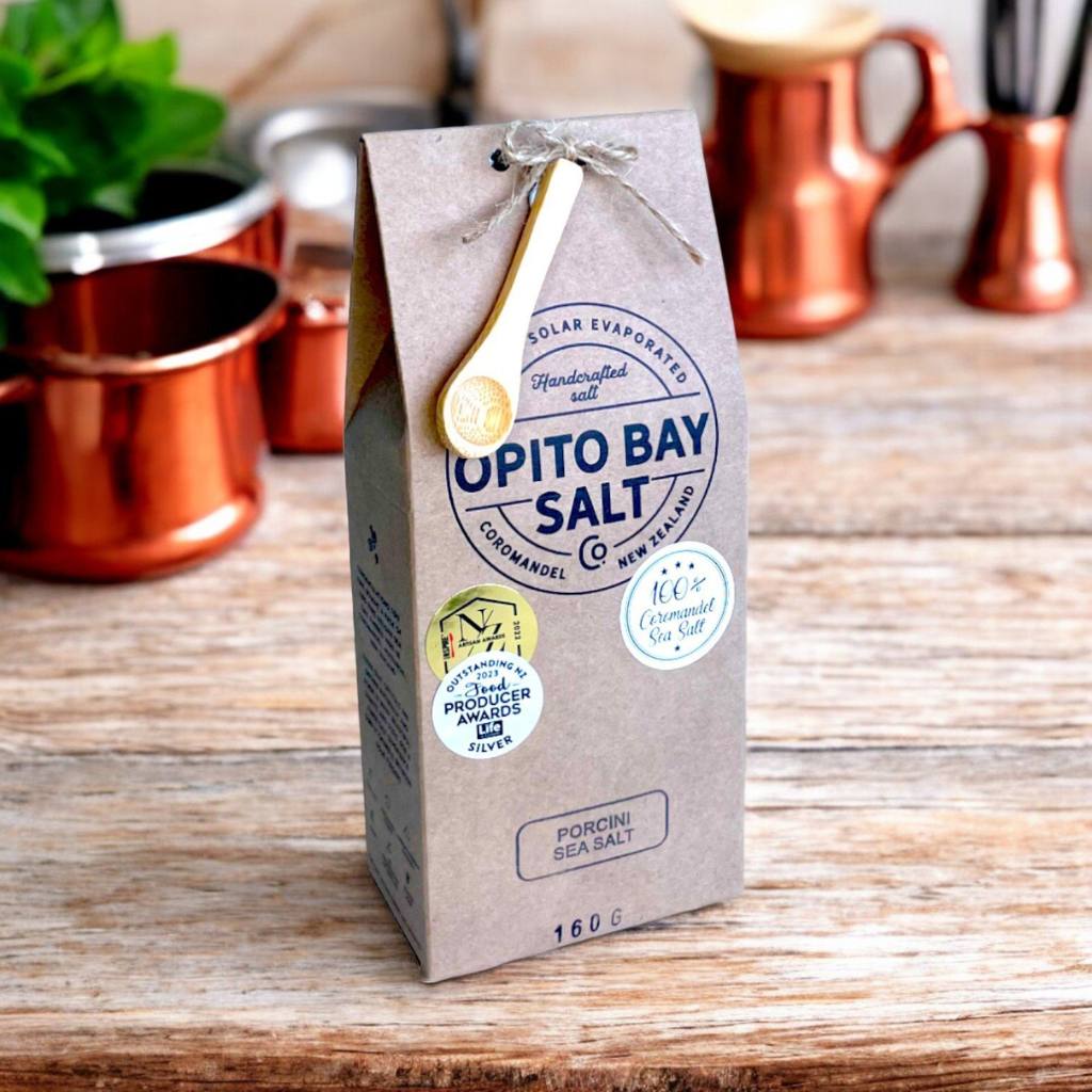 Image of Black Garlic Sea Salt in a 40g pack, priced at NZD 16.95.