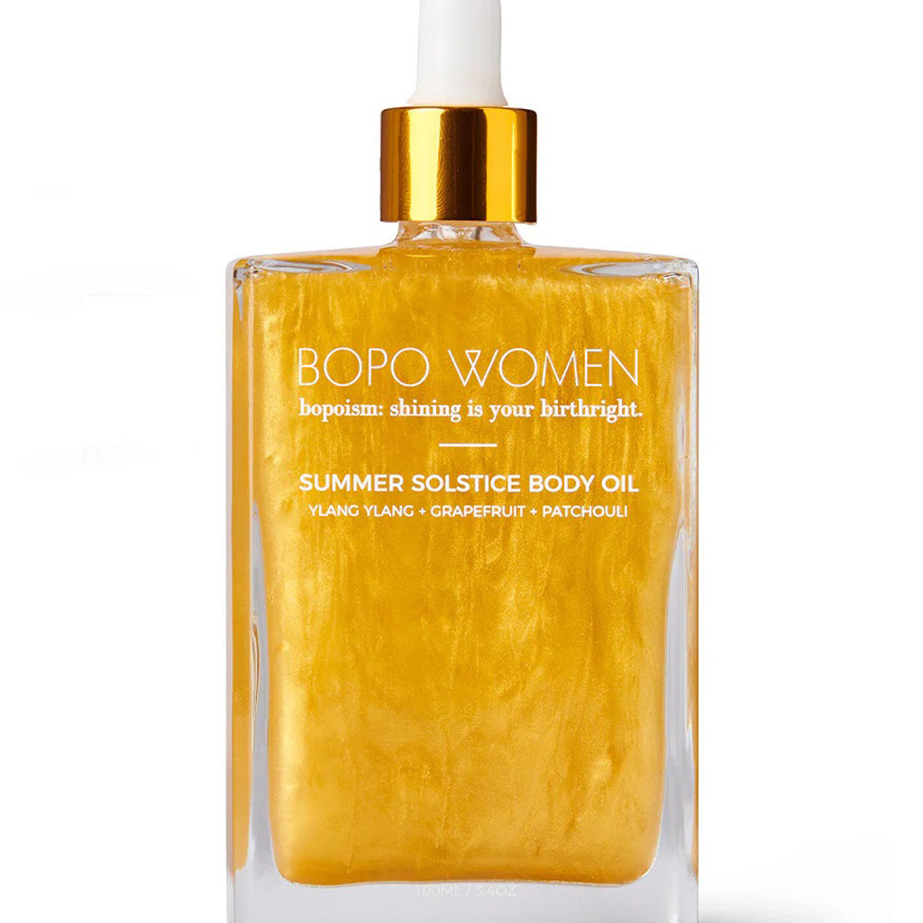 Bopo Women | Summer Solstice Body Oil 100ml - Gold Shimmer