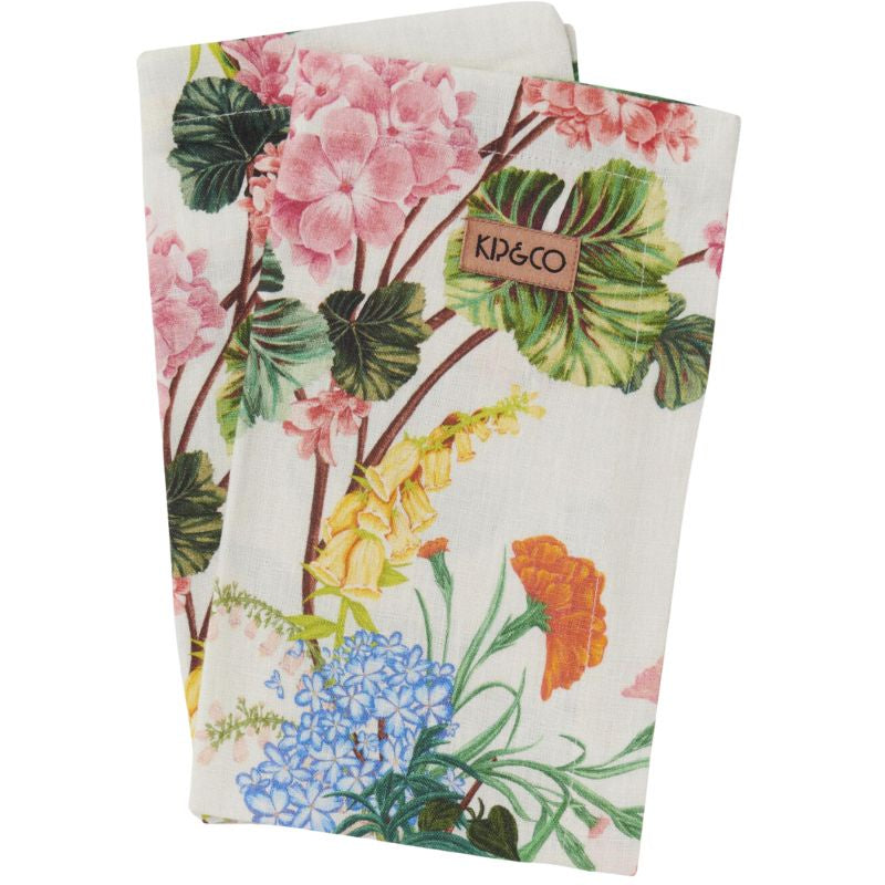 Kip & Co  | Bouquet Beauty Linen 4P Napkin Set One Size