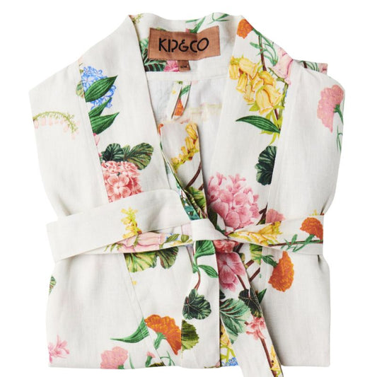 Kip & Co  | Bouquet Beauty Linen Robe L/XL