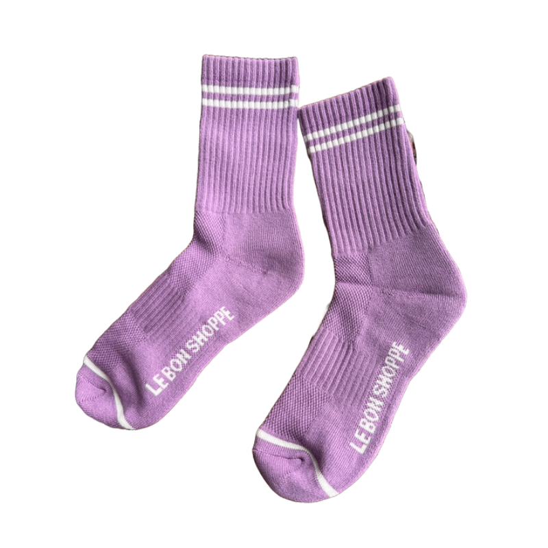 Le Bon Shoppe | Boyfriend Socks-Grape