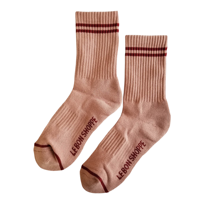 Le Bon Shoppe | Boyfriend Socks-Vintage Pink