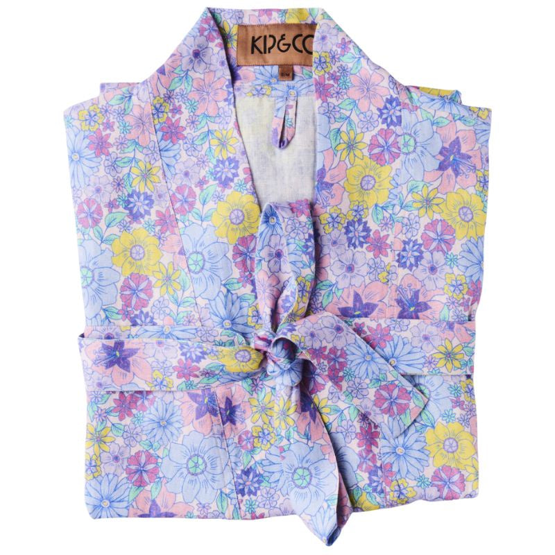 Kip &amp; Co  | Bunch Of Fun Linen Robe S/M