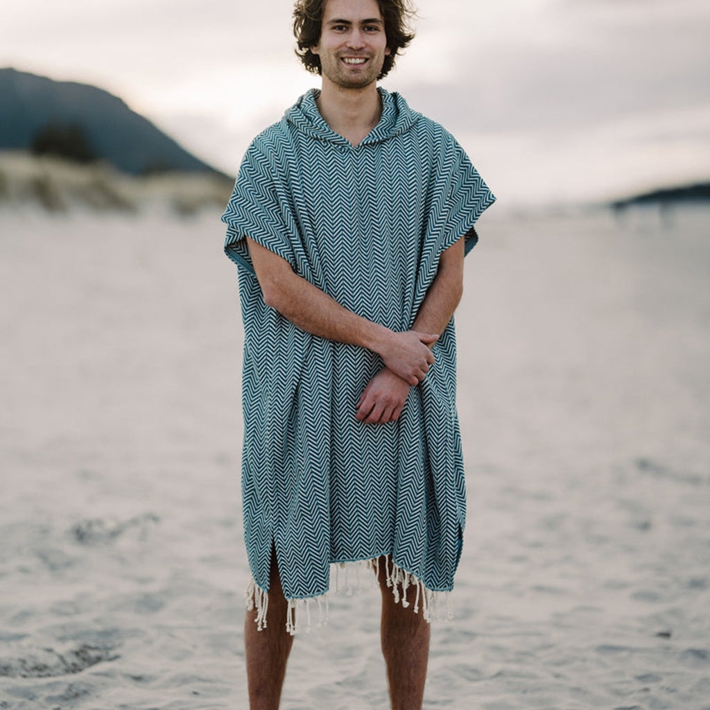 Cala Beach Essentials | Adults Poncho Ocean - Blue