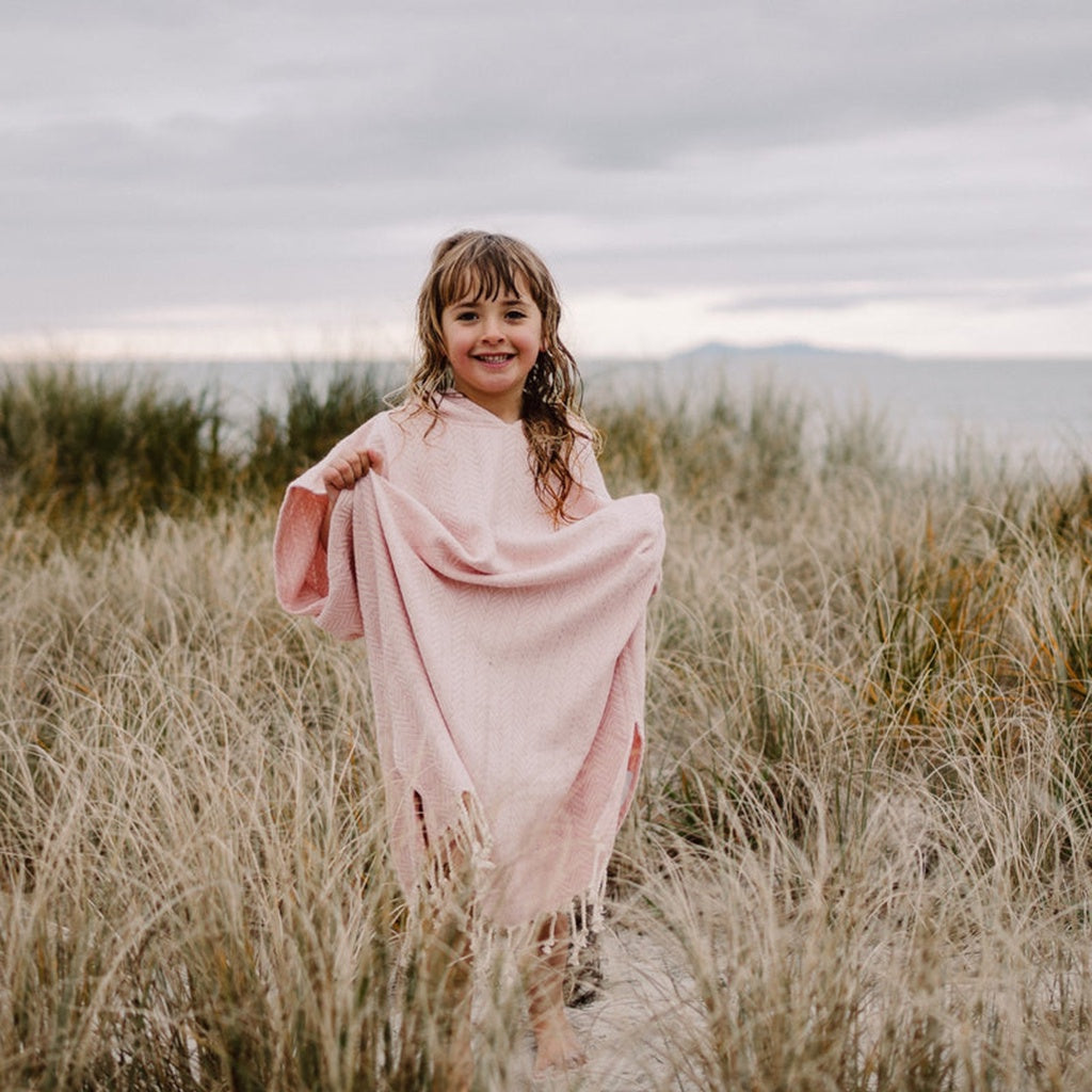 Cala Beach Essentials | Kids Large Poncho Baby - Pink