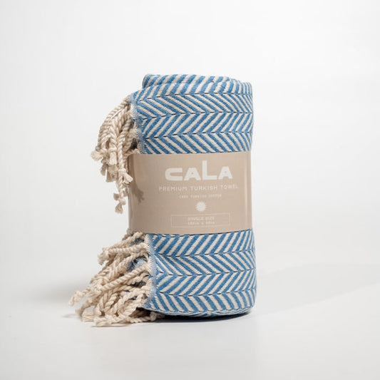 Cala Beach Essentials Single Size Sky Blue