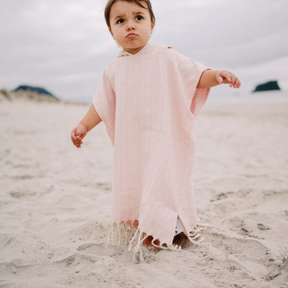 Cala Beach Essentials Kids Small Poncho Baby Pink