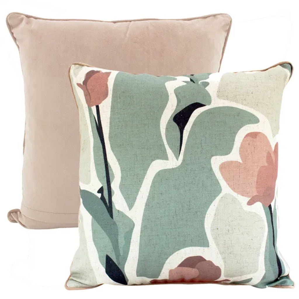 Capulet Poppy Party Linen Cushion