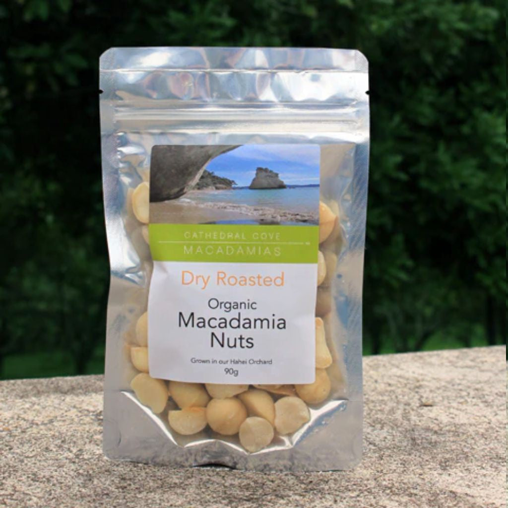 Cathedral Cove Macadamias | 90g Dry Roasted Macadamias (with salt)