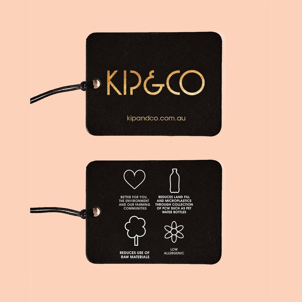 Kip & Co swing tag