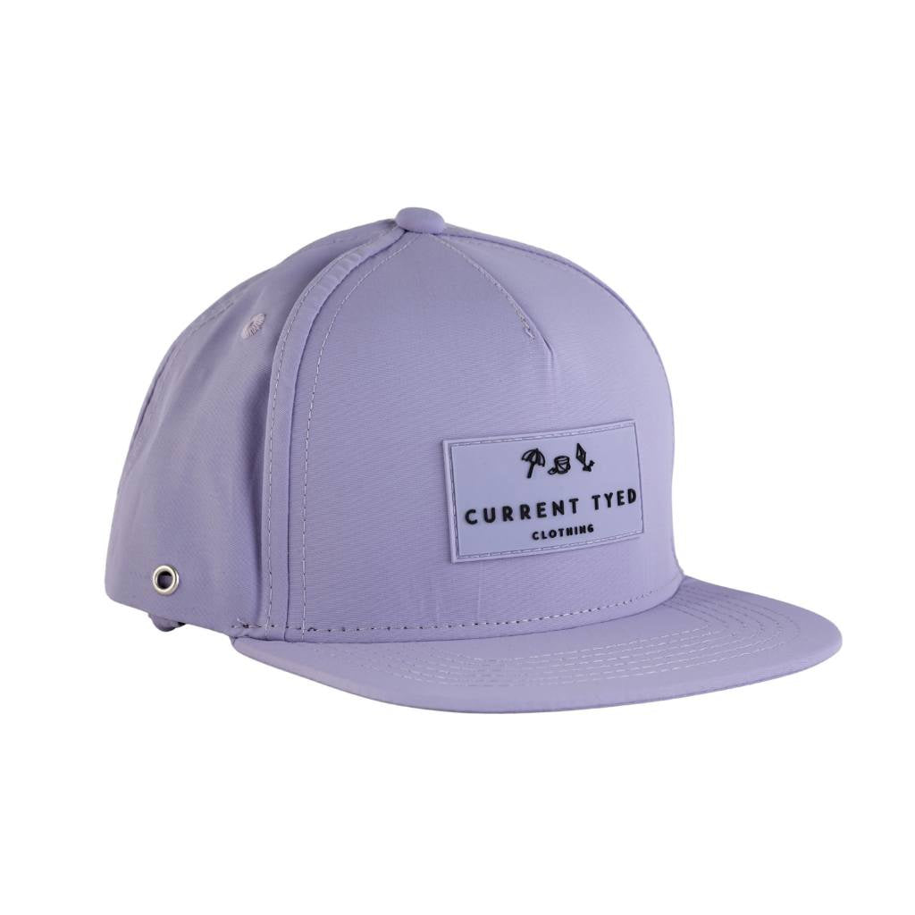 Current Tyed Waterproof Snapback Hat Dusty Lilac / Med18-4y