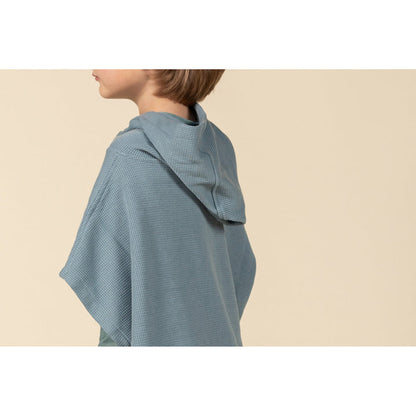 Current Tyed Waffle Beach Poncho Stone Blue 6m-6y+