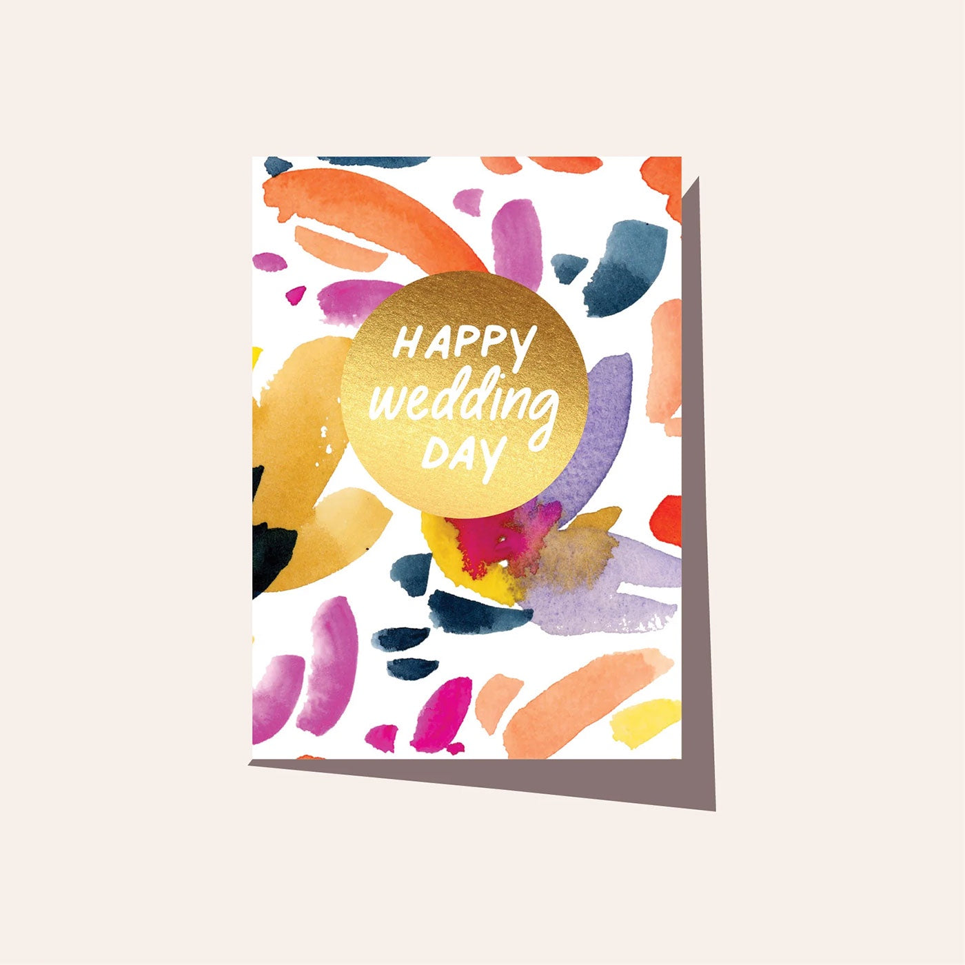 Elm Paper Card Happy Wedding Day
