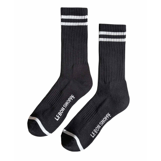 Le Bon Shoppe Extended Boyfriend Socks Noir 1 PR