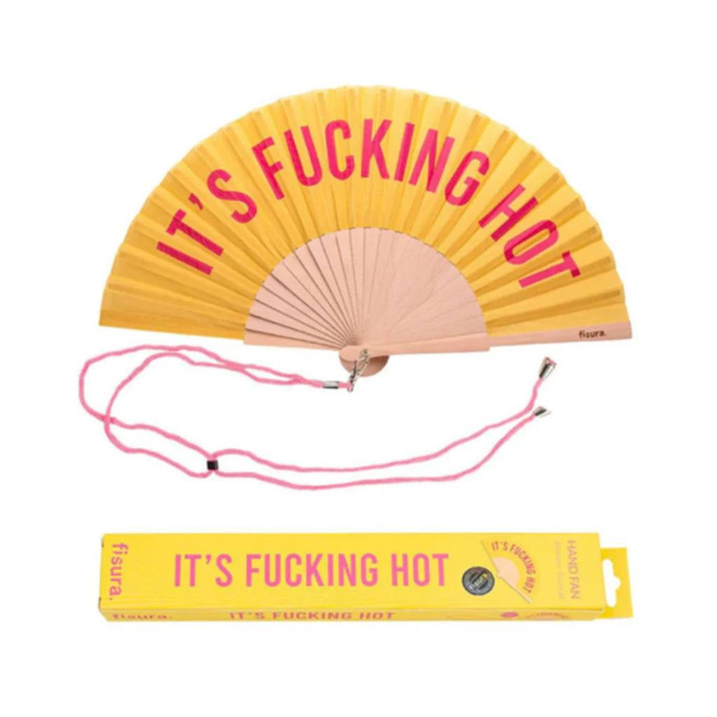 Fisura| “Fucking Hot” Yellow and Pink Fan