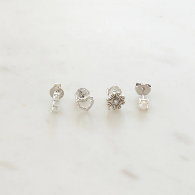 SOPHIE | Garden Party Stud Set - Silver