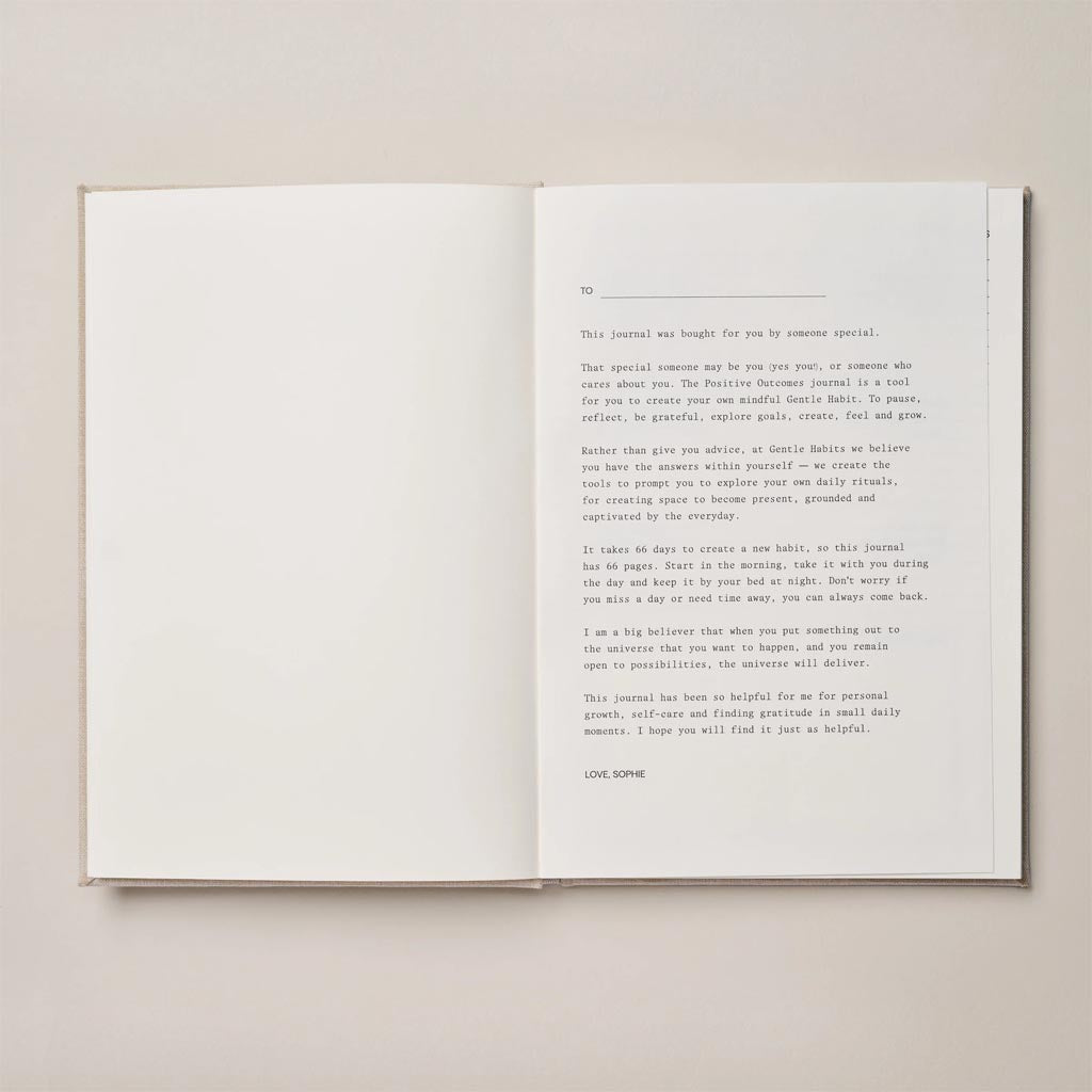 Gentle Habits | Positive Outcomes Journal