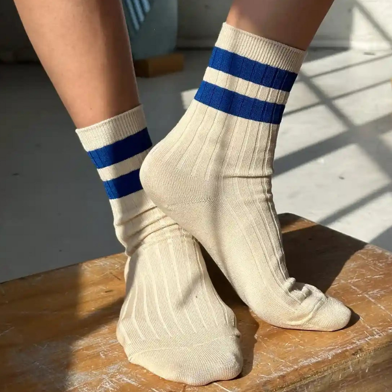 Le Bon Shoppe | Her Socks Varsity-Azure
