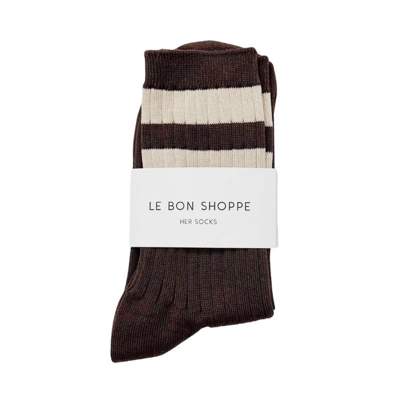 Le Bon Shoppe | Her Socks Varsity-Toffee