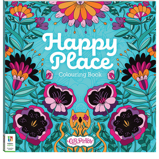 Happy Place Colouring Book