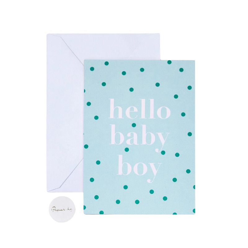 Papier HQ | Hello Baby Boy Greeting Card