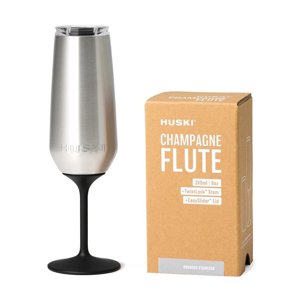 Huski | Champagne Flute Brushed Stainless