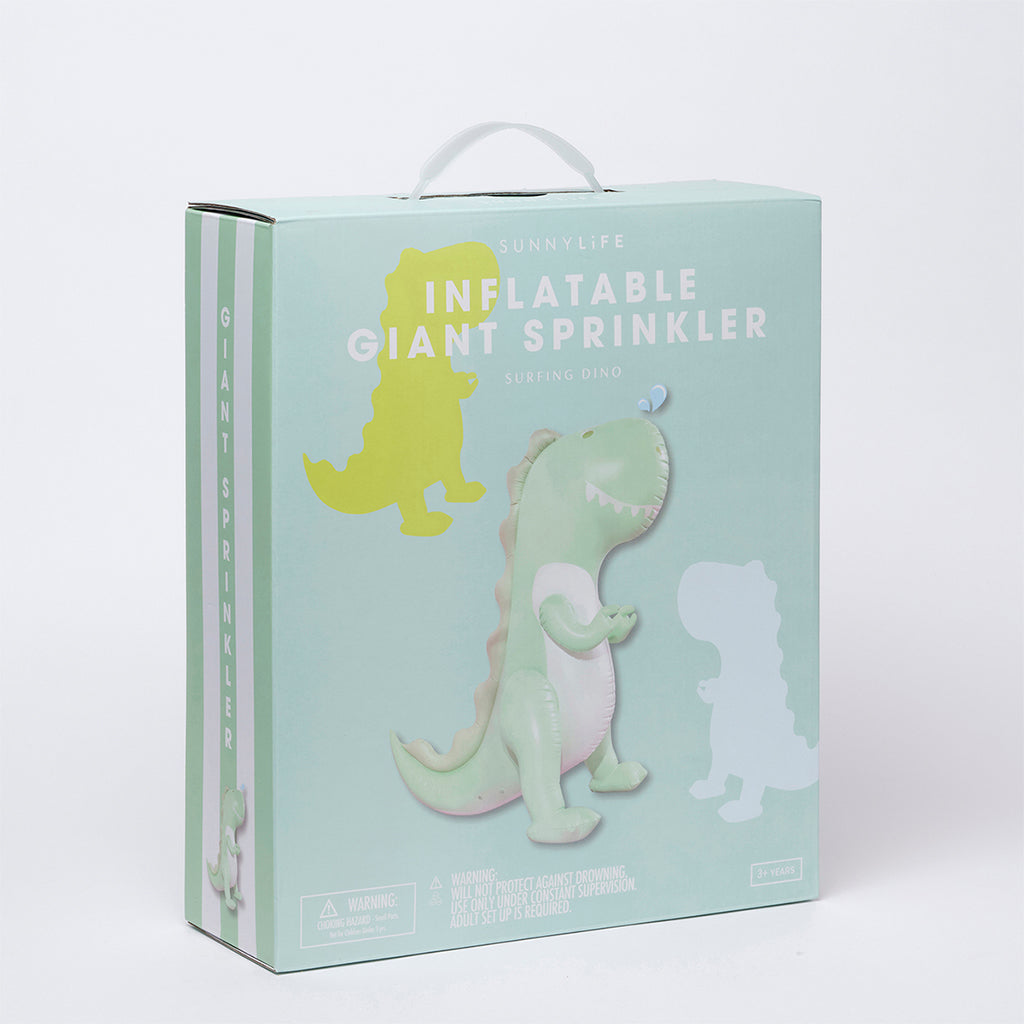 SunnyLife Inflatable Giant Sprinkler Surfing Dino