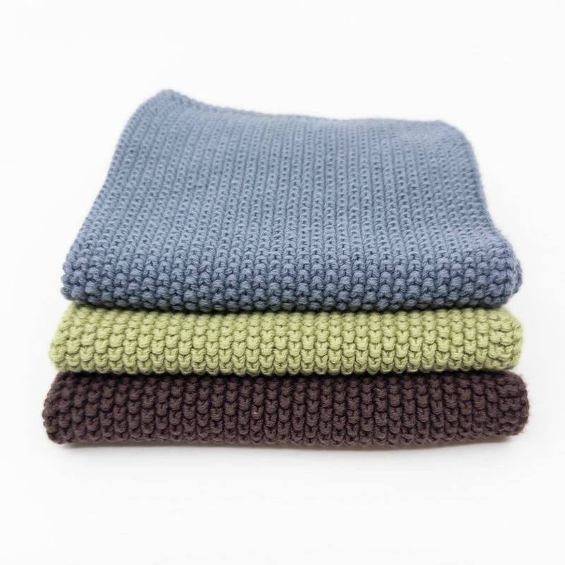 Ecovask  Dishcloths Lite 3pk - Kingfisher