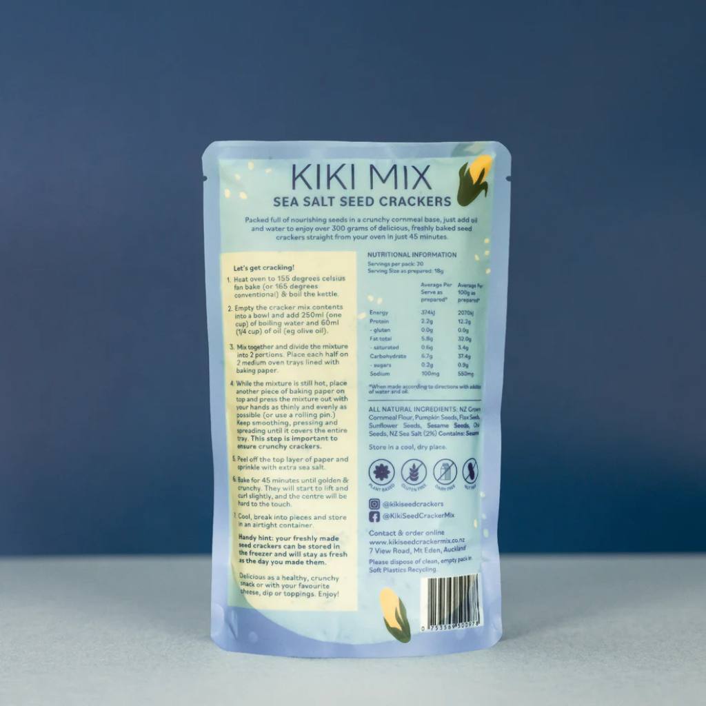 Kiki Seed Cracker Mixes Sea Salt