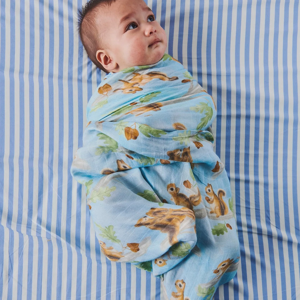 Kip & Co | Squirrel Scurry Bamboo Swaddle