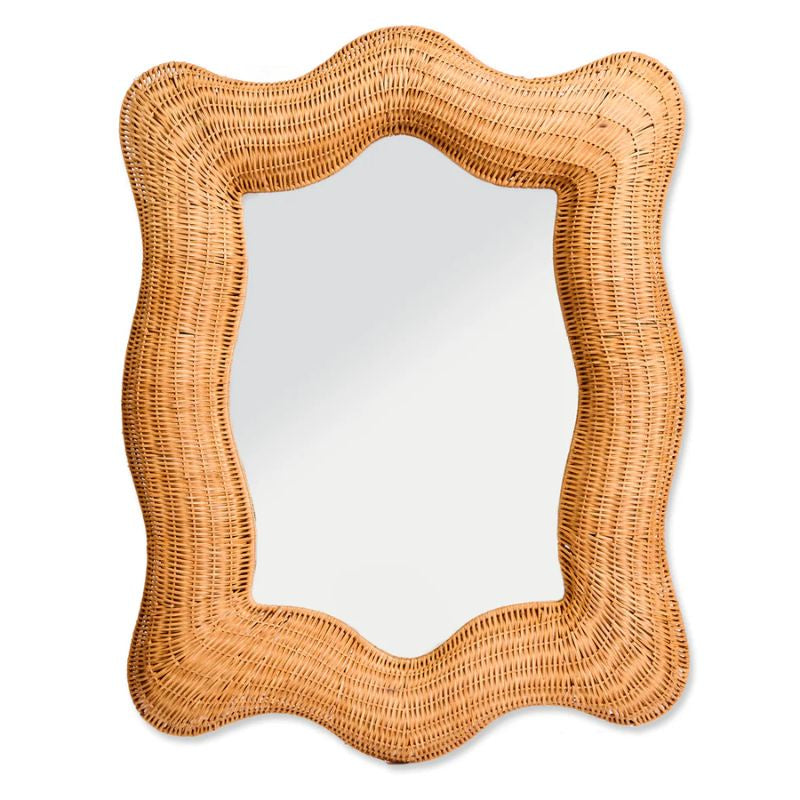 Enhance your decor with the Kip & Co Genie Rattan Mirror available at Cove. This eco-friendly, boho-style mirror adds a touch of natural elegance to any space with its intricate rattan design. Perfect for creating a warm and inviting atmosphere, the mirror combines sustainability with chic aesthetics, making it a great addition to your home.
